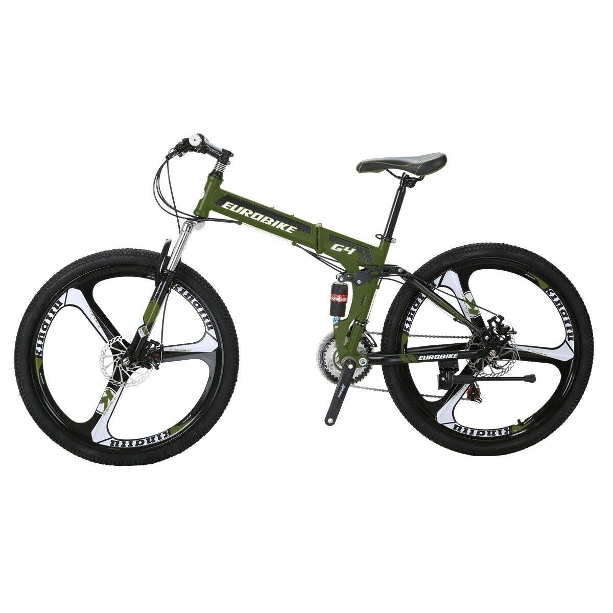 Eurobike G4 Folding Bike K Wheel Dual Suspension Folding Moutain Bike For Adult - Fresh Stock Dated February 2026
