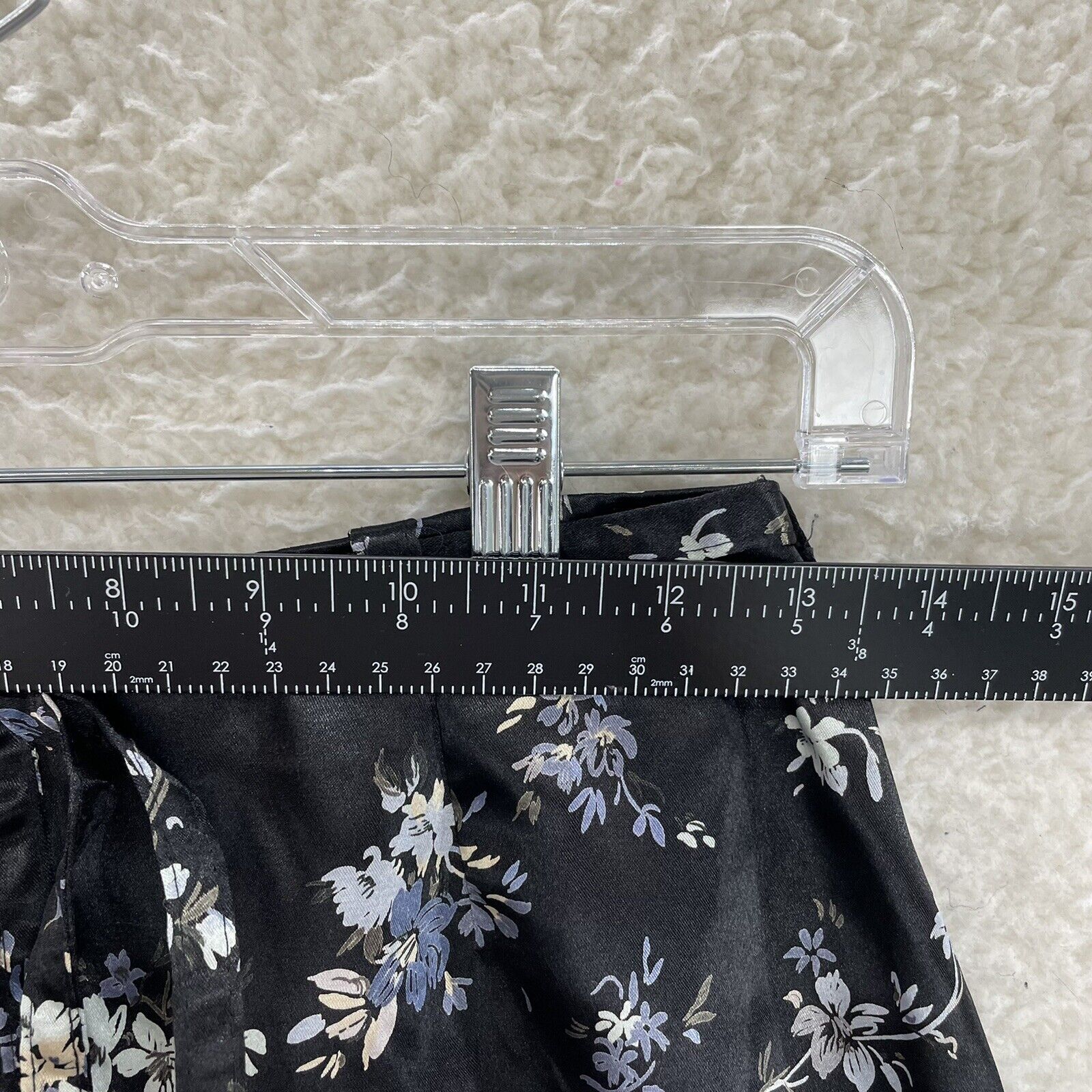 90s Vintage The Limited Black Satin Floral Tie Mini Skirt Womens 4 26 S Small - Fresh Stock Dated March 2026