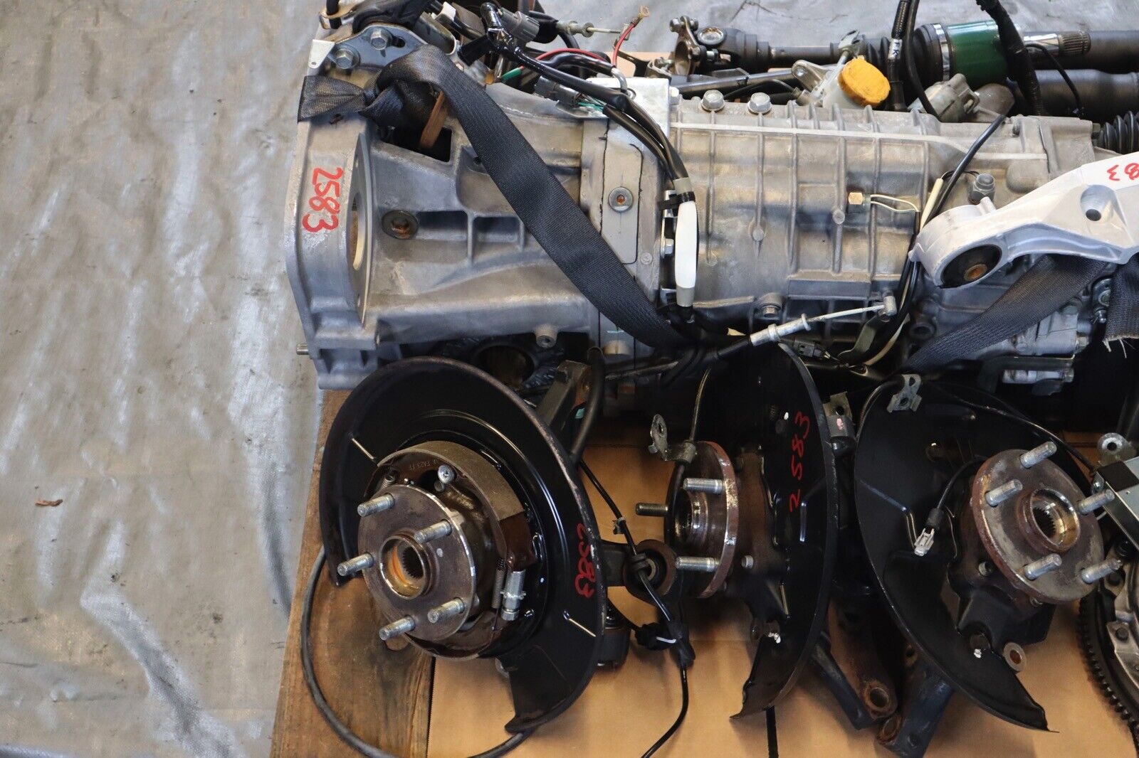 2011 SUBARU WRX STI EJ257 OEM 6SPD TRANSMISSION SWAP KIT TY856UW1MA 107,162 MILE - Fresh Stock Dated February 2026