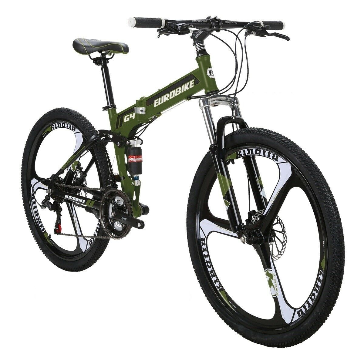 Eurobike G4 Folding Bike K Wheel Dual Suspension Folding Moutain Bike For Adult - Fresh Stock Dated February 2026