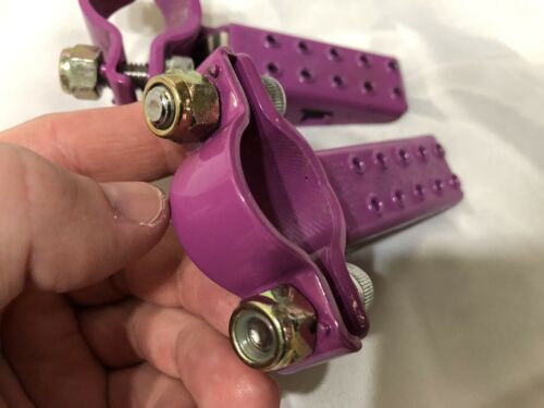 GT 2ND GEN FORK STANDERS LAVENDER PURPLE SECOND GENERATION PEGS OLD SCHOOL BMX - Fresh Stock Dated December 2025