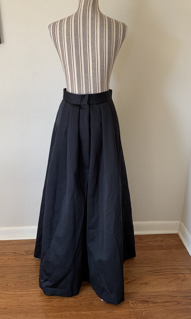 Vintage After Five By Julie Duroche Black Full Maxi Skirt 90s Medium - Fresh Stock Dated March 2026