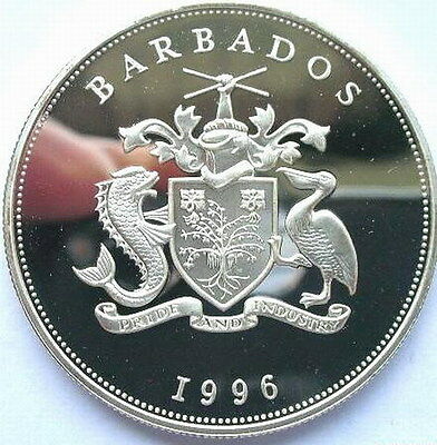Barbados 1996 Royal Holiday 5 Dollars Silver Coin,Proof - Fresh Stock Dated December 2025
