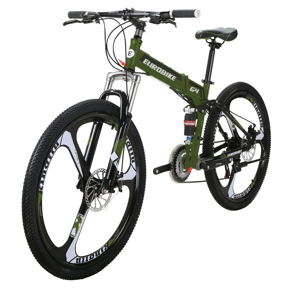Eurobike G4 Folding Bike K Wheel Dual Suspension Folding Moutain Bike For Adult - Fresh Stock Dated February 2026