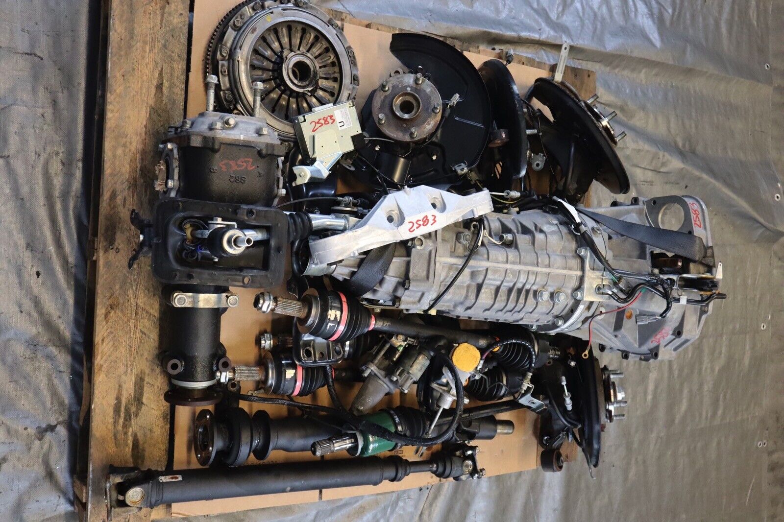 2011 SUBARU WRX STI EJ257 OEM 6SPD TRANSMISSION SWAP KIT TY856UW1MA 107,162 MILE - Fresh Stock Dated February 2026