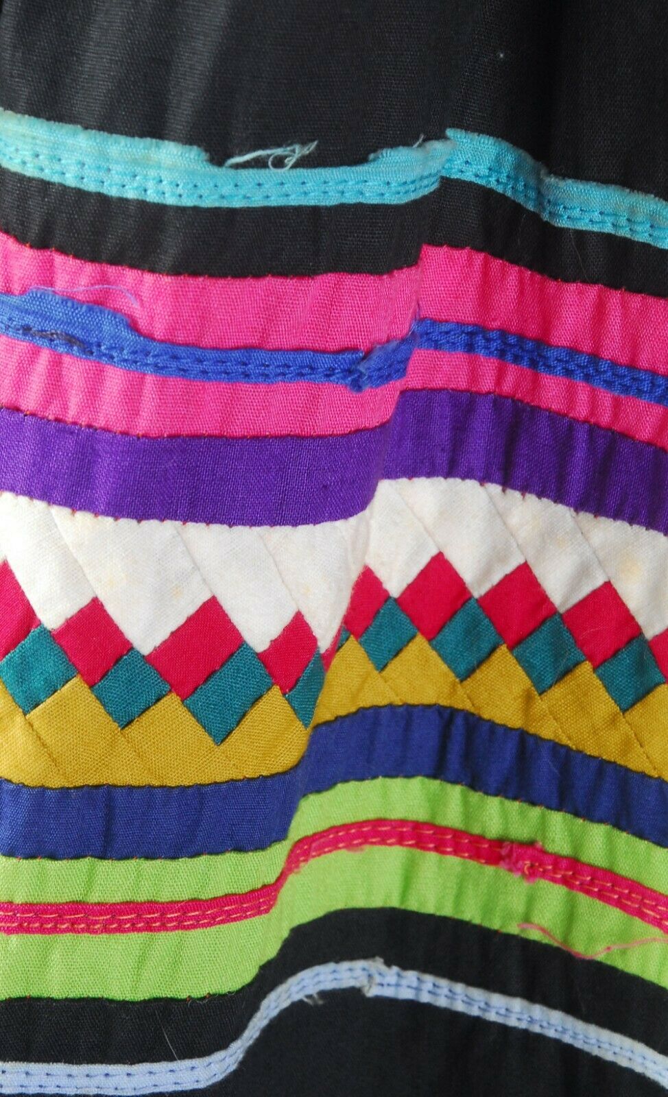Vintage 50s 60s SEMINOLE Native American Patchwork Handmade Full Skirt - Fresh Stock Dated March 2026