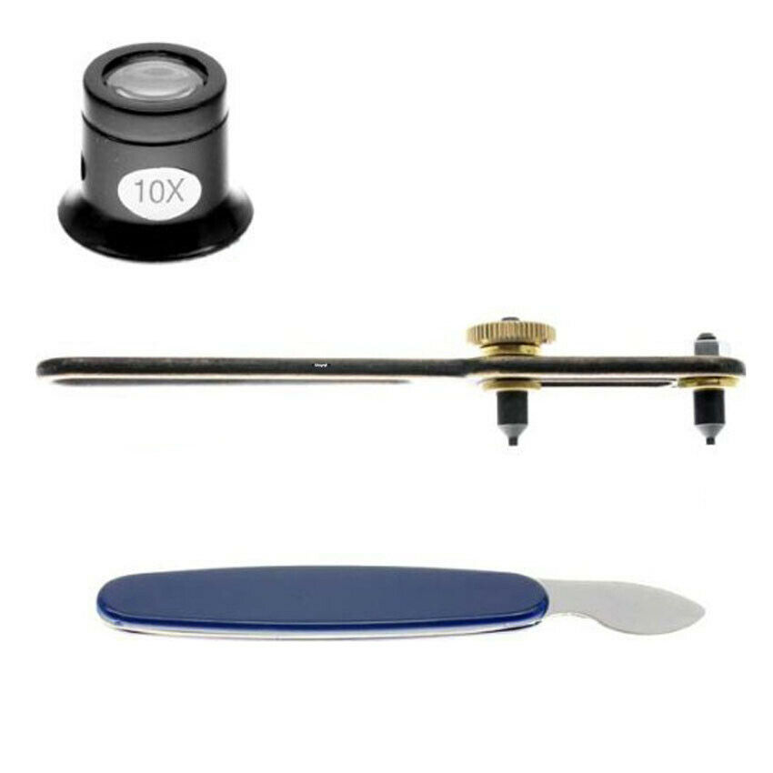 New 3pc Watch Back Opener - Case Knife Wrench Loupe Watchmakers tools - Fresh Stock Dated February 2026