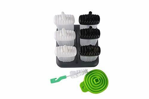 Boiling Nerd 6 Pack of Reusable Ice Pop Molds with Tray for Popsicle Molds Ho... - Fresh Stock Dated February 2026