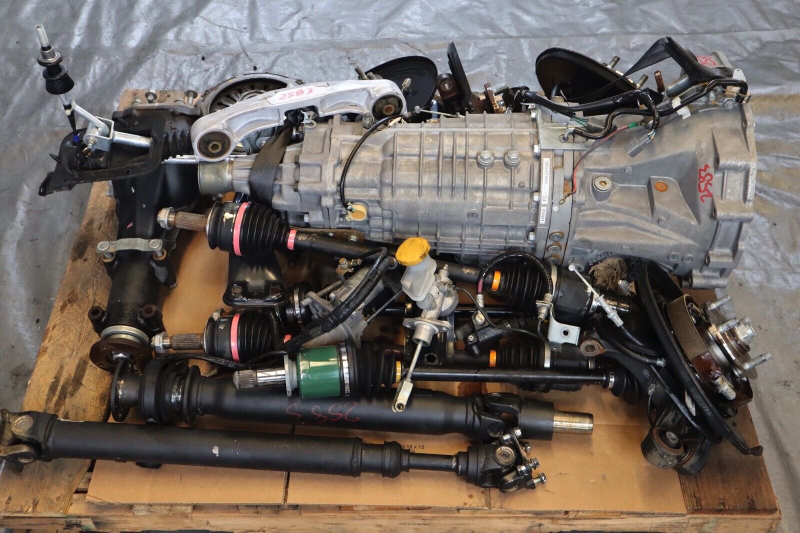 2011 SUBARU WRX STI EJ257 OEM 6SPD TRANSMISSION SWAP KIT TY856UW1MA 107,162 MILE - Fresh Stock Dated February 2026