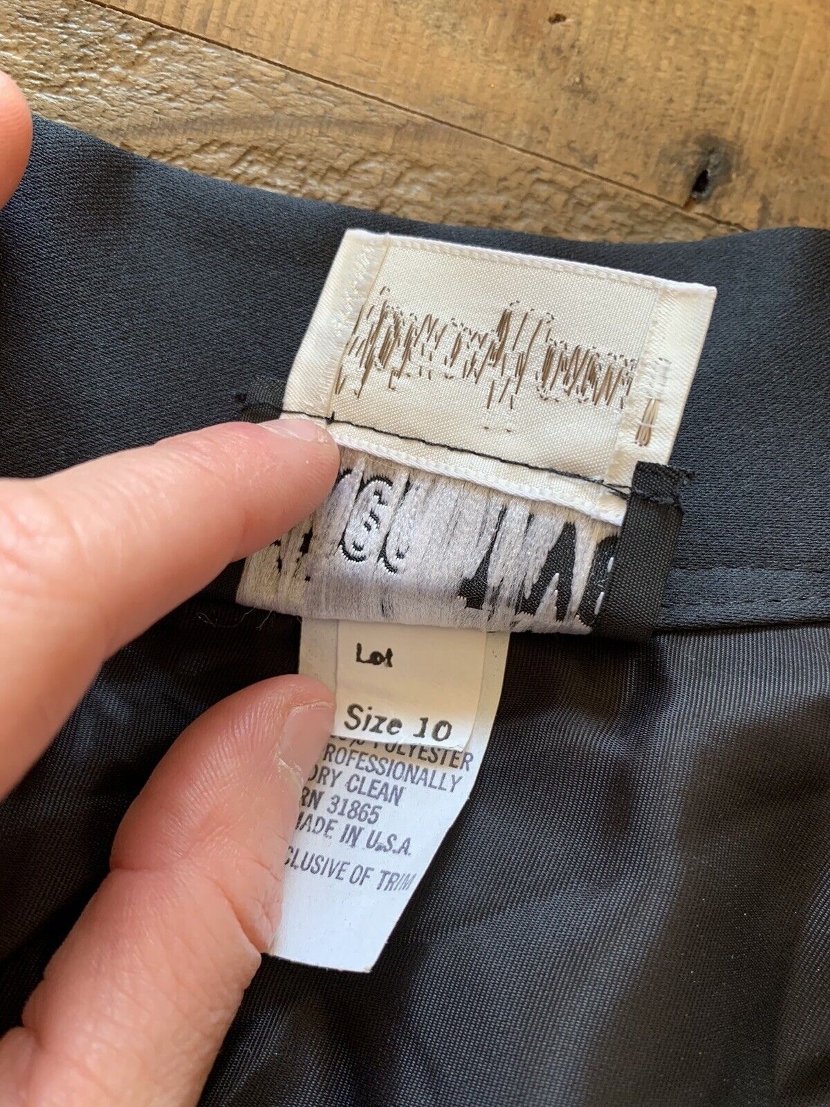 Vintage After Five By Julie Duroche Black Full Maxi Skirt 90s Medium - Fresh Stock Dated March 2026