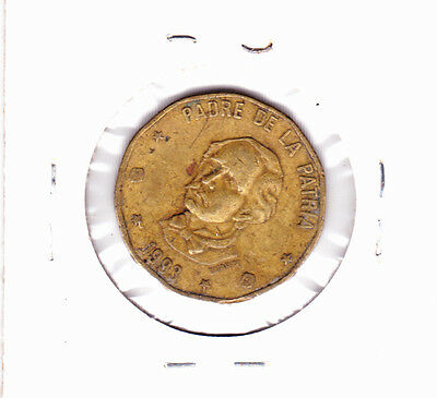 1993 DOMINICAN REPUBLIC ONE PESO COIN (km80.2) MEDIUM GRADE - Fresh Stock Dated December 2025