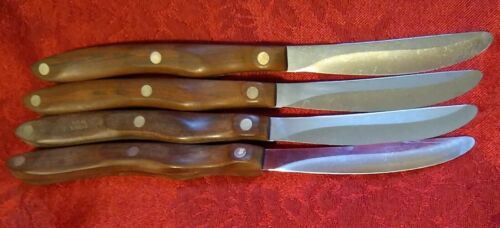 CUTCO Brown Table Steak Knives Set of 4 Classic No. 59 Straight Edge Vintage - Fresh Stock Dated December 2025