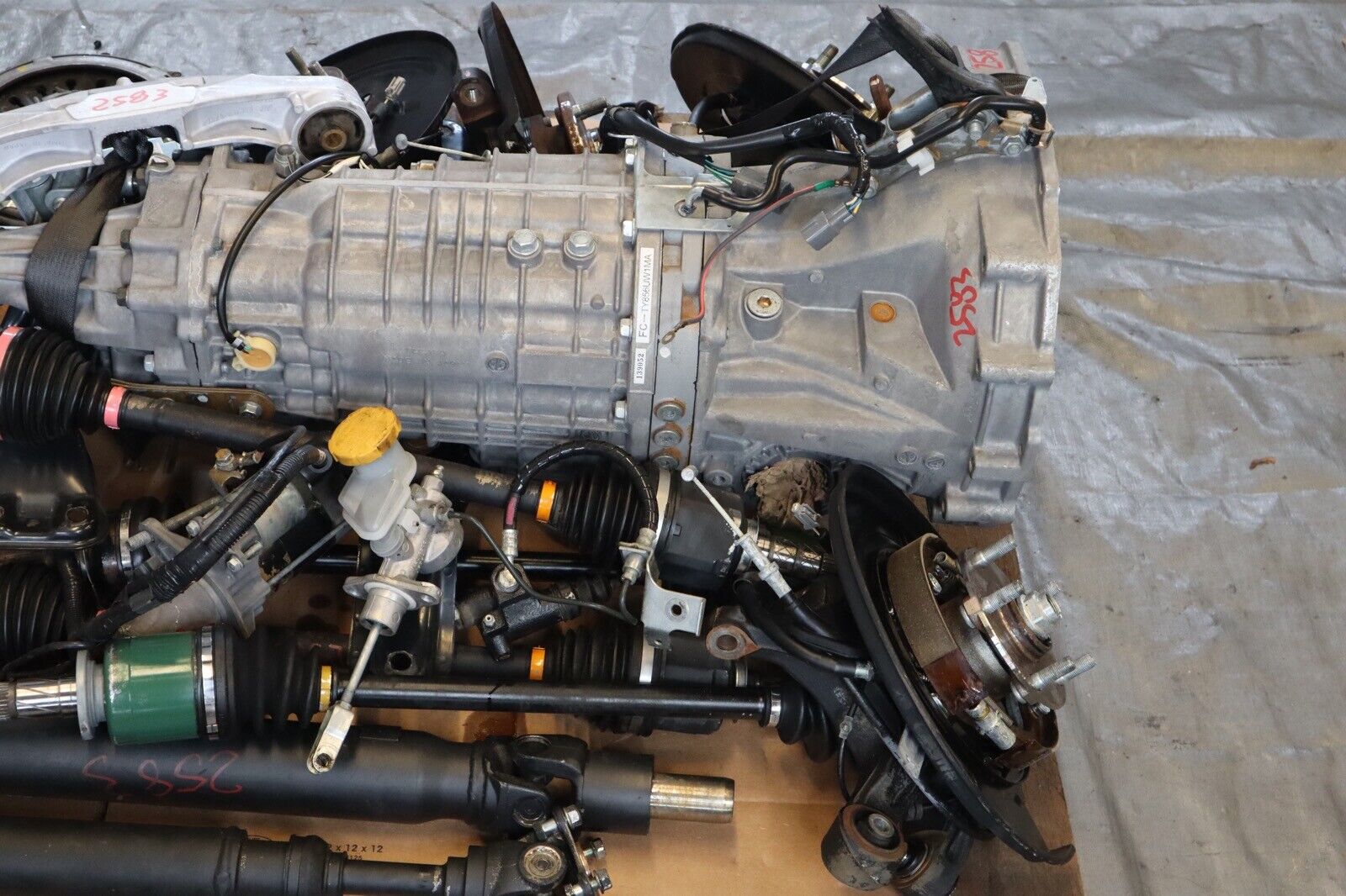 2011 SUBARU WRX STI EJ257 OEM 6SPD TRANSMISSION SWAP KIT TY856UW1MA 107,162 MILE - Fresh Stock Dated February 2026