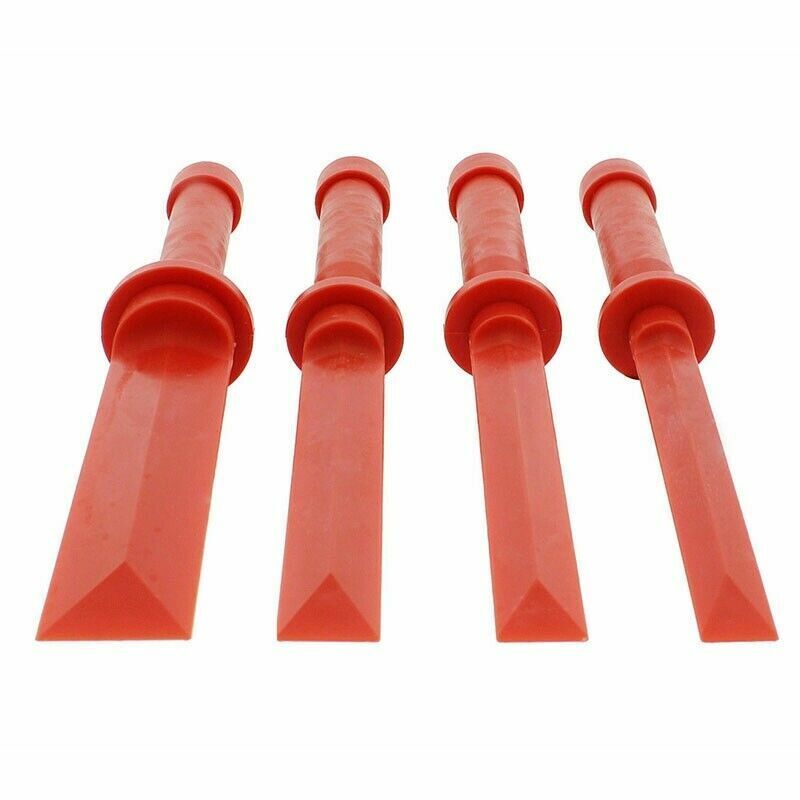VCT 4 Pc Plastic Scraper Chisel Remove Scrapes Stickers Car Body Wheel Weight - Fresh Stock Dated February 2026