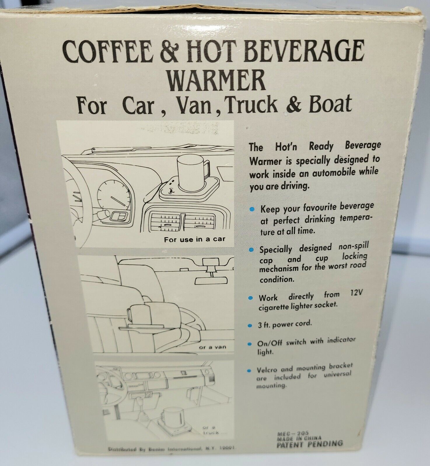 Coffee & Hot Beverage Warmer Car Van Truck Boat DC Plug New Opened Box - Fresh Stock Dated February 2026