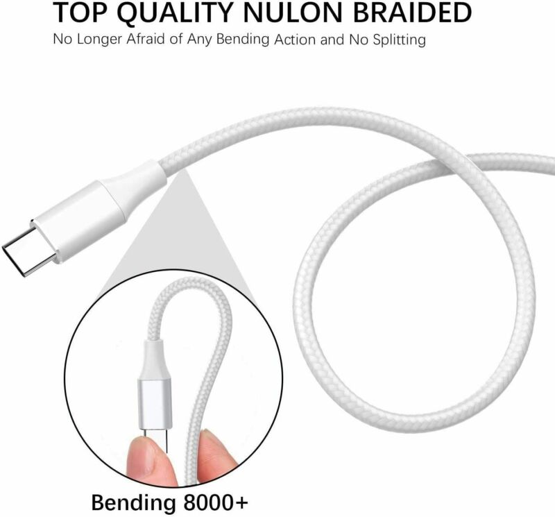 USB C Cable 3 Pack 6ft 5G Phone Charging Cord Braided Type C Charger... - Fresh Stock Dated February 2026