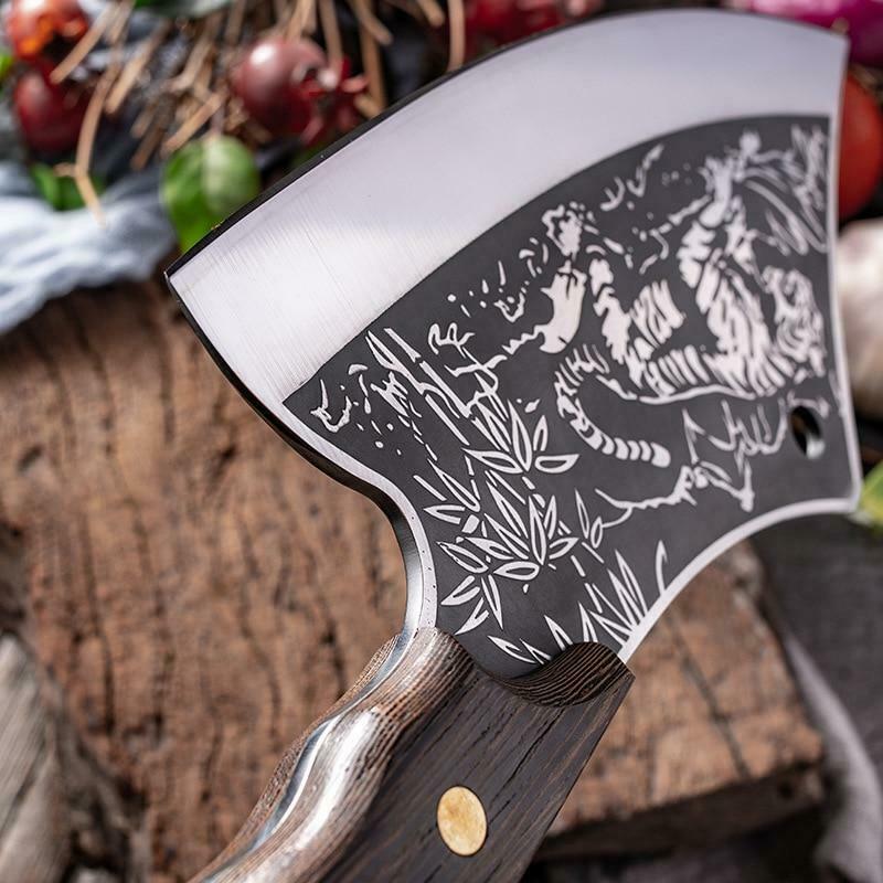 Butcher Knife Tiger Chef Kitchen Boning Meat Cleaver Stainless Steel Knife - Fresh Stock Dated December 2025