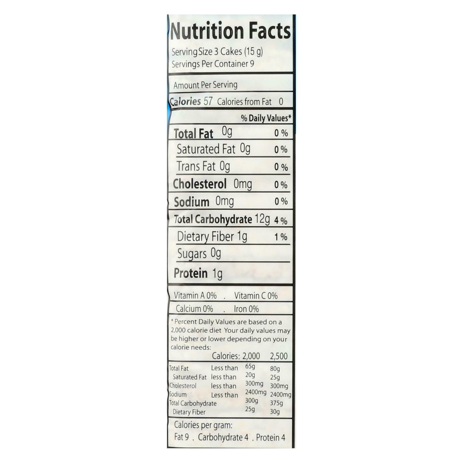 Suzie's Whole Grain Thin Cakes - Brown Rice - Case of 12 - 4.9 oz. - Fresh Stock Dated February 2026