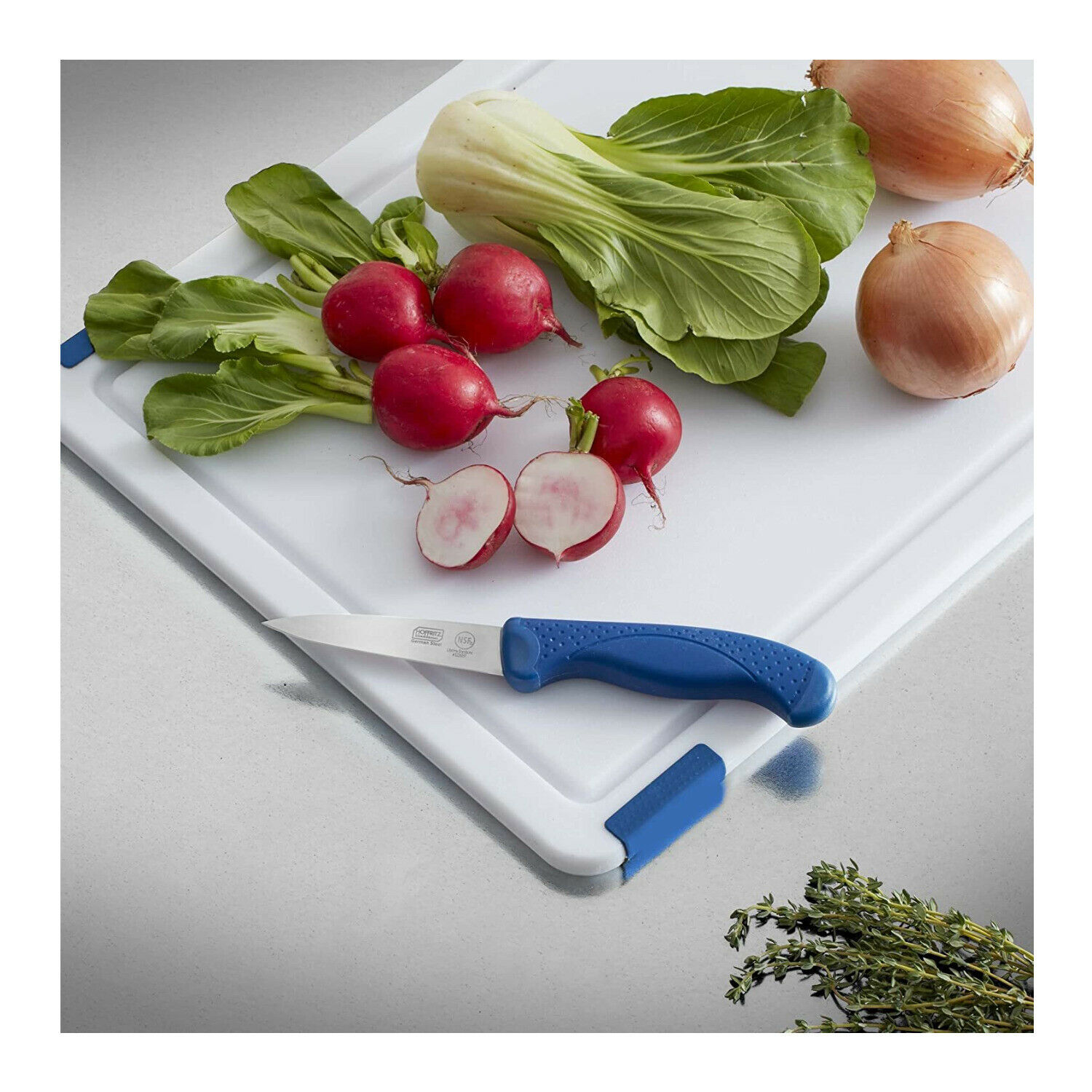 Hoffritz Commercial Kitchen Upgrade Knife Set (Navy Blue) - Fresh Stock Dated December 2025