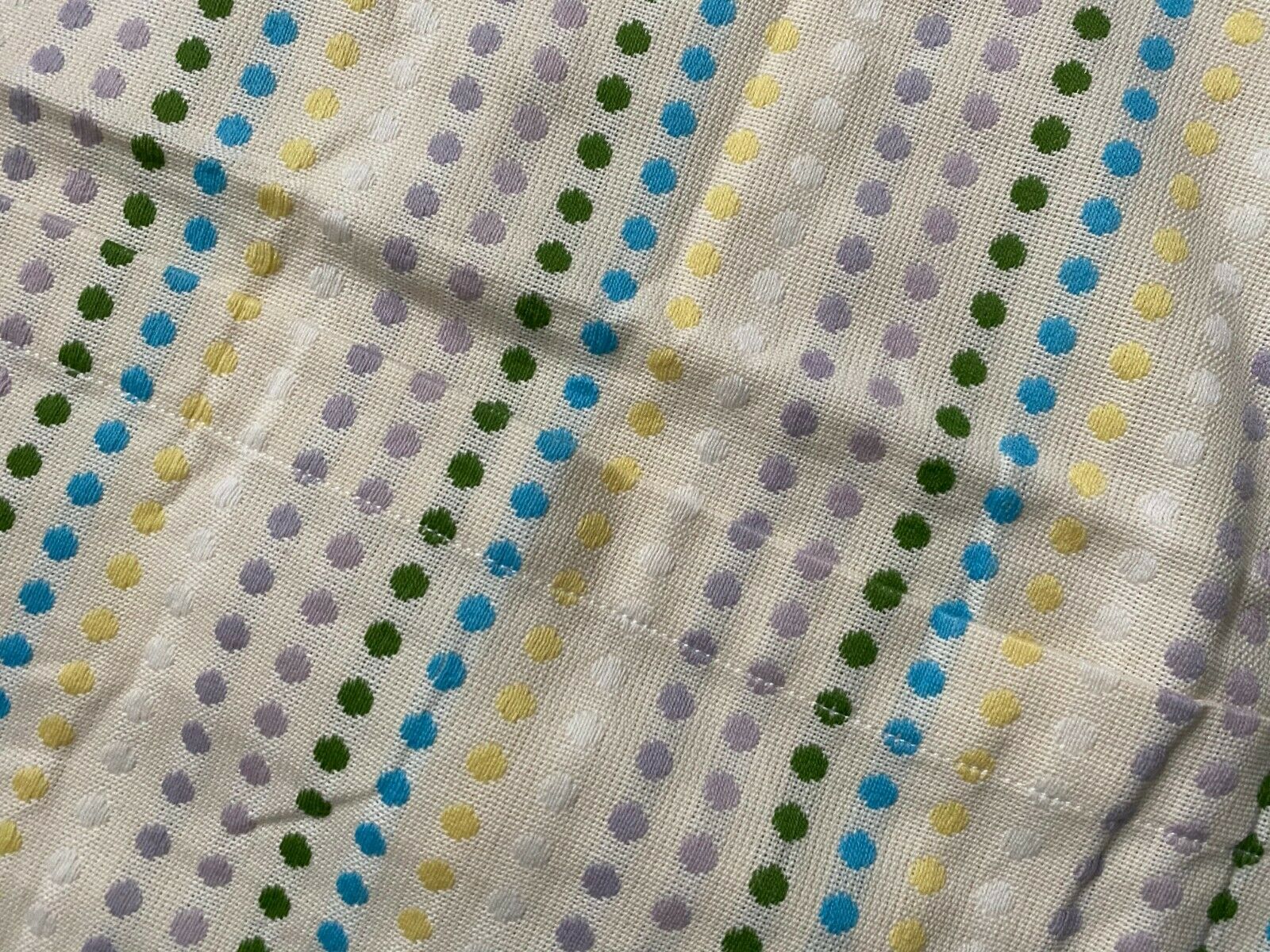 Pottery Barn PB Teen Set of 2 Cream Ivory Embroider Polka Dot Euro Pillow Shams - Fresh Stock Dated January 2026