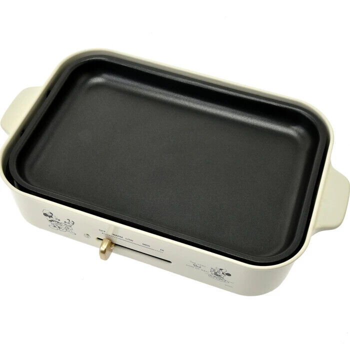 [BRUNO] Mickey, Minnie, Pluto Compact Hot Plate Japan Domestic AC:100 White New - Fresh Stock Dated February 2026
