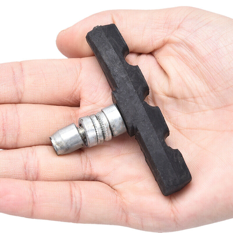 1 Pair Bicycle Break Shoes Brake Pads Holder Rubber Mountain Bike Bi~NA - Fresh Stock Dated February 2026