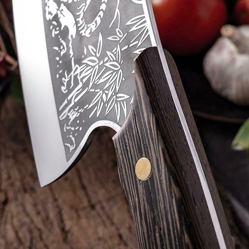Butcher Knife Tiger Chef Kitchen Boning Meat Cleaver Stainless Steel Knife - Fresh Stock Dated December 2025