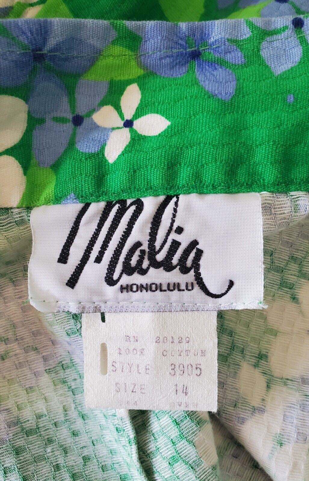 Vintage Malia Honolulu 1960s Floral Maxi Skirt Pockets Womens Size 14 29.5 Waist - Fresh Stock Dated March 2026