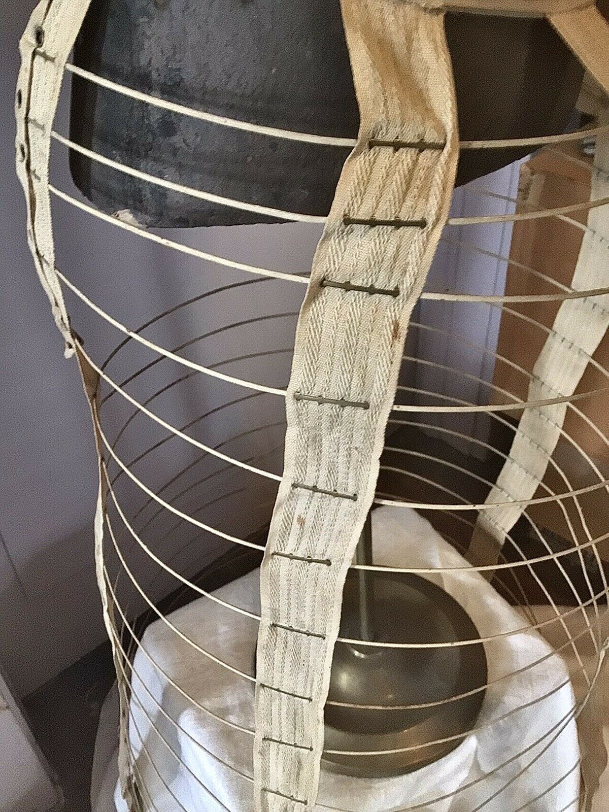 RARE & FAB Authentic 1800s Victorian Wire Hoop BUSTLE Cage Crinoline Skirt - Fresh Stock Dated March 2026