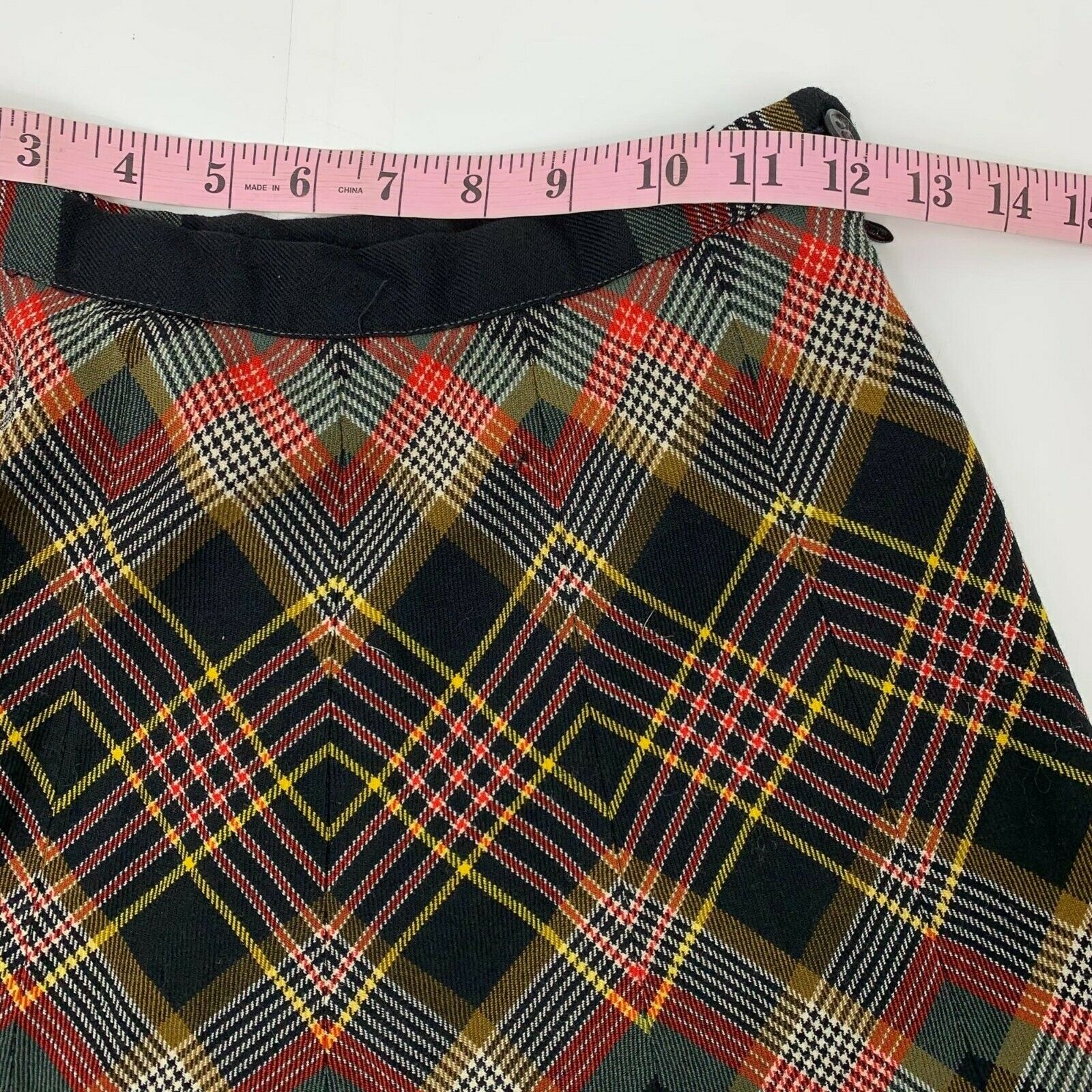 Vintage 70s 80s Wool Secretary Skirt Saint Laurent Sz XS Extra Small Academia - Fresh Stock Dated February 2026