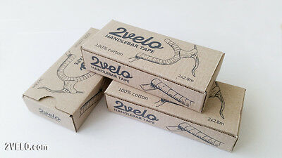 2Velo TOP COTTON Vintage HANDLEBAR TAPE vintage yellow - Fresh Stock Dated December 2025