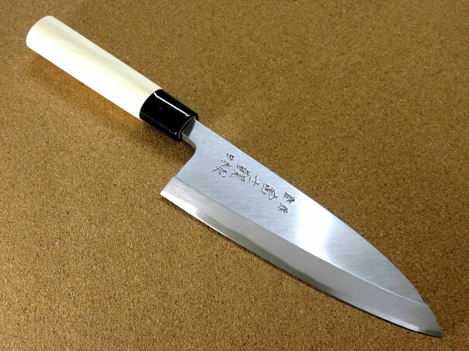 Japanese Kitchen Deba Knife 165mm 6.5 inch Single edged Right handed SEKI JAPAN - Fresh Stock Dated December 2025