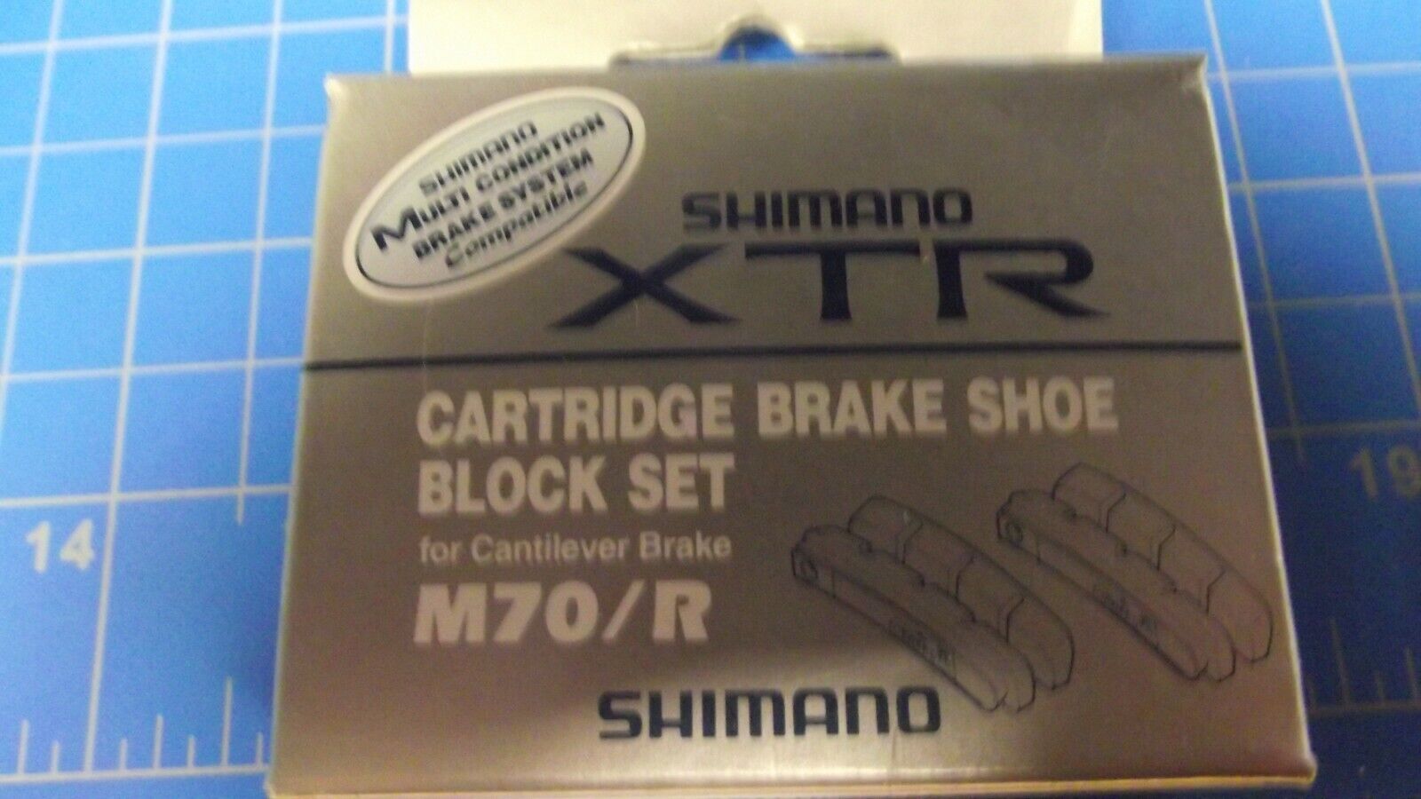 SHIMANO XTR CARTRIDGE BRAKE SHOE BLOCK SET VINTAGE MTB - Fresh Stock Dated February 2026