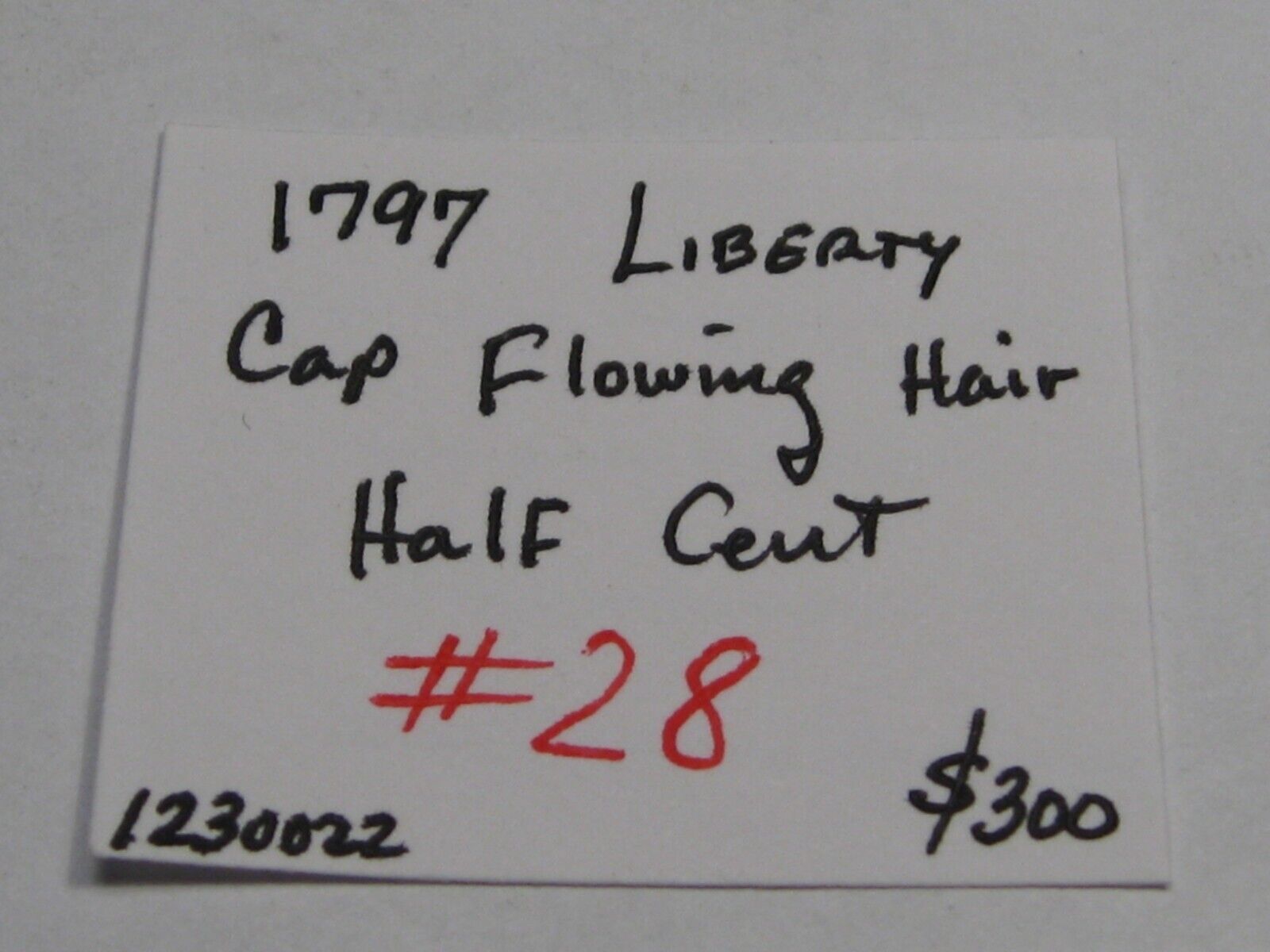 1797 LIBERTY Cap Flowing Hair Half Cent.  #28 - Fresh Stock Dated December 2025