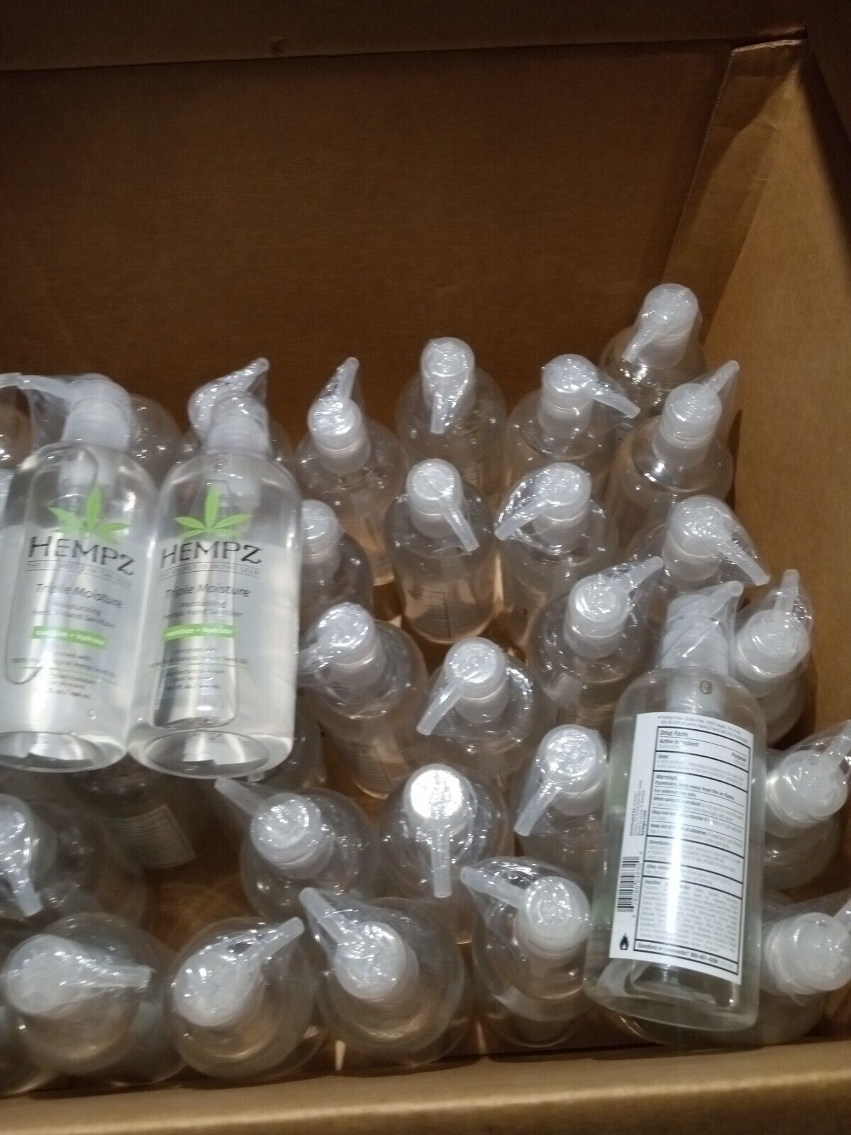 Hempz Herbal Hand Sanitizer Gel Triple Moisture Formula 16.5 oz. - PACK OF 2 - Fresh Stock Dated February 2026