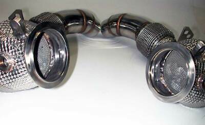 Downpipes with Cats & heatshield for BMW M5 F10/M6 F12/F13/F06 2012-18 - Fresh Stock Dated February 2026