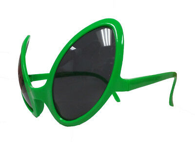 Alien Green Dark Lens Glasses Novelty Costume Accessory - Fresh Stock Dated December 2025
