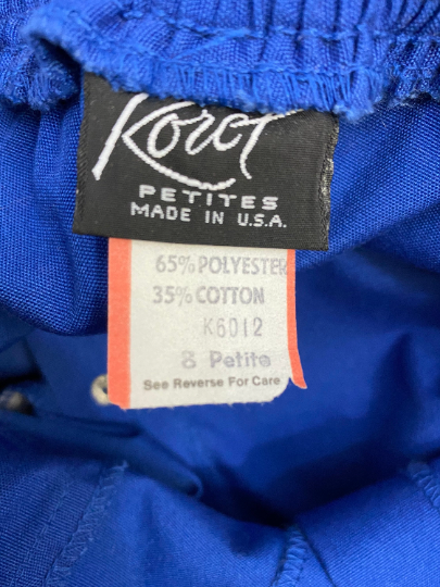 Vintage 80s Blue Snap Front Skirt High Waisted Skirt Extra Small Small - Fresh Stock Dated February 2026