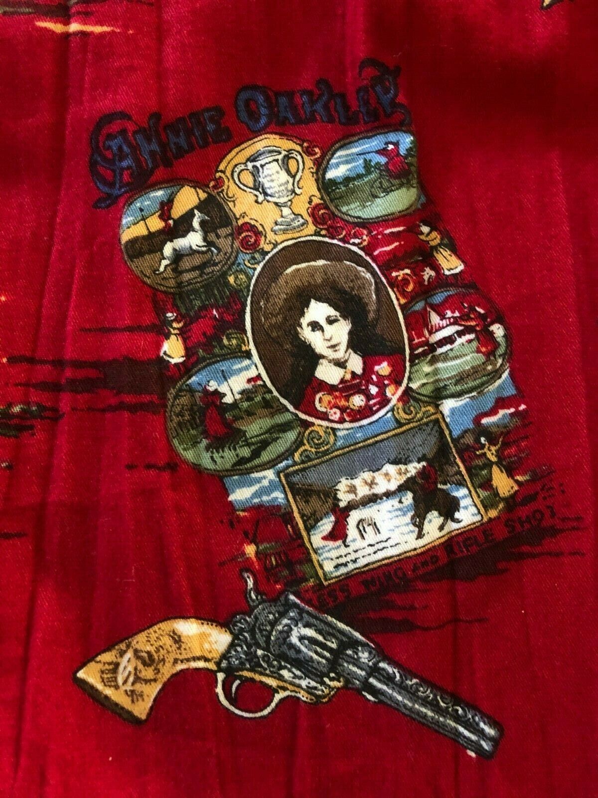 Vintage Sharon Young Skirt Size M Annie Oakley Wild West Gun Horse USA SOFT - Fresh Stock Dated February 2026