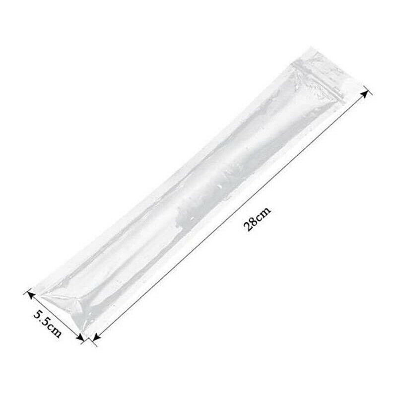 160/200Pcs Disposable Popsicle Molds Pouches Clear Ice Pop Bags with Funnel DIY - Fresh Stock Dated February 2026