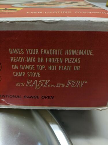 VINTAGE MIRRO ALUMINUM PORTA PIZZARIA HOT PLATE CAMP STOVE PIZZA PLATE UNUSED - Fresh Stock Dated December 2025