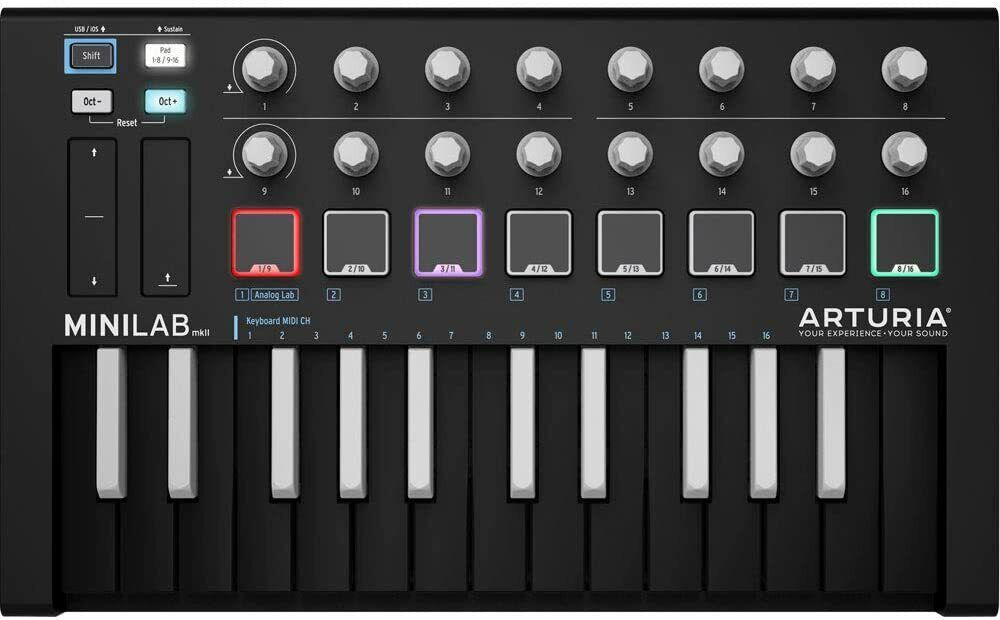 Arturia Minilab MKII Inverted Keys Black Limited Edition 25-key Controller MK2 - Fresh Stock Dated February 2026