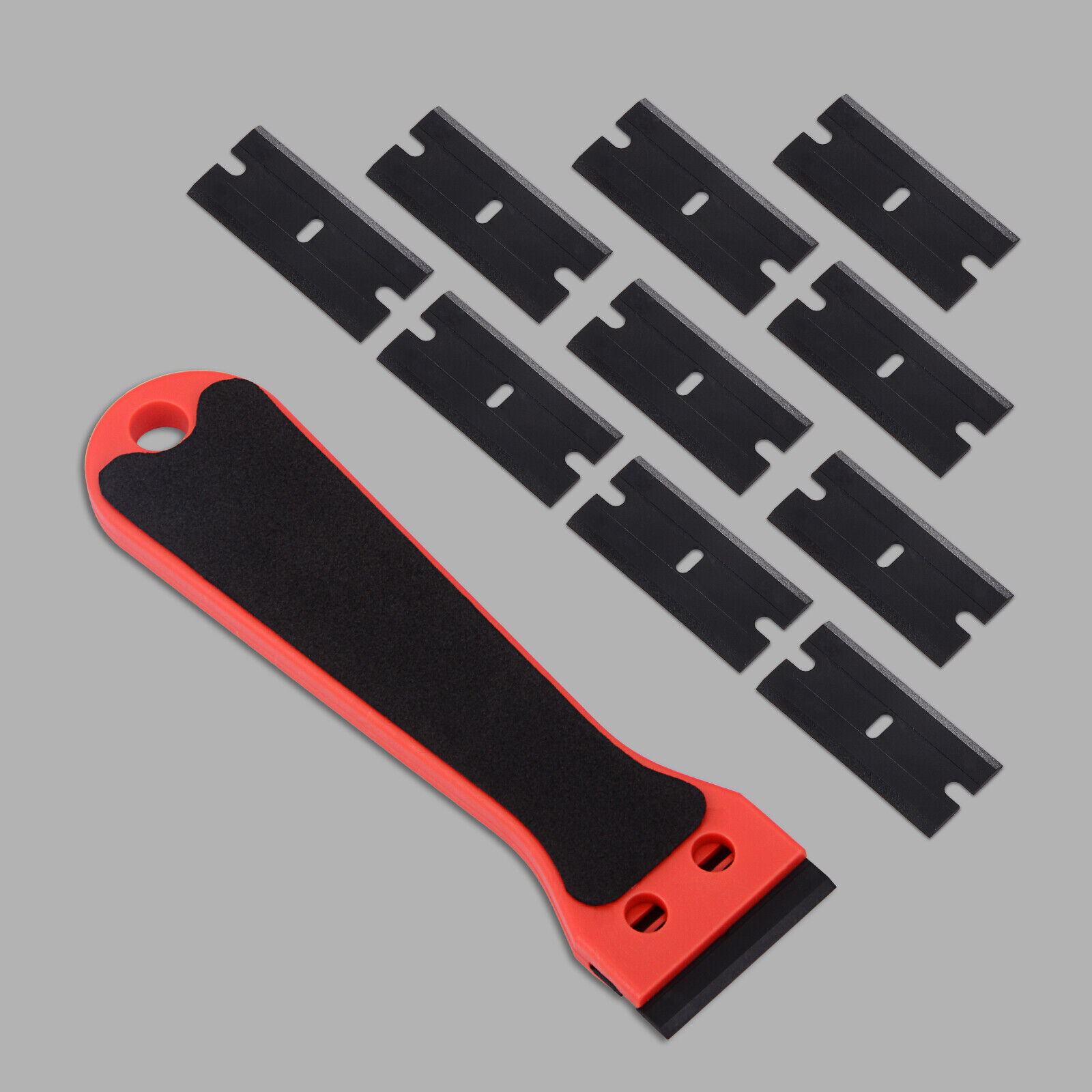 100 Pcs Plastic Razor Blades & 2 Razor Scraper Double Edged Sticker Removal Tool - Fresh Stock Dated February 2026