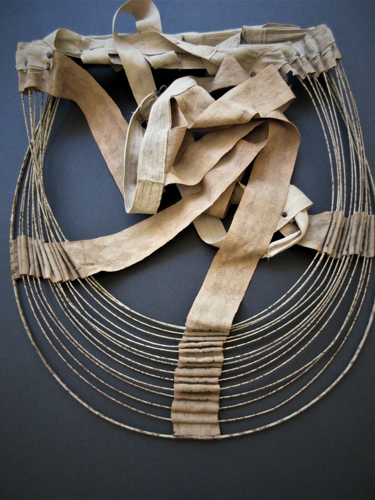 ANTIQUE VICTORIAN 1800's WIRE HOOP CAGE CRINOLINE SKIRT - Fresh Stock Dated March 2026