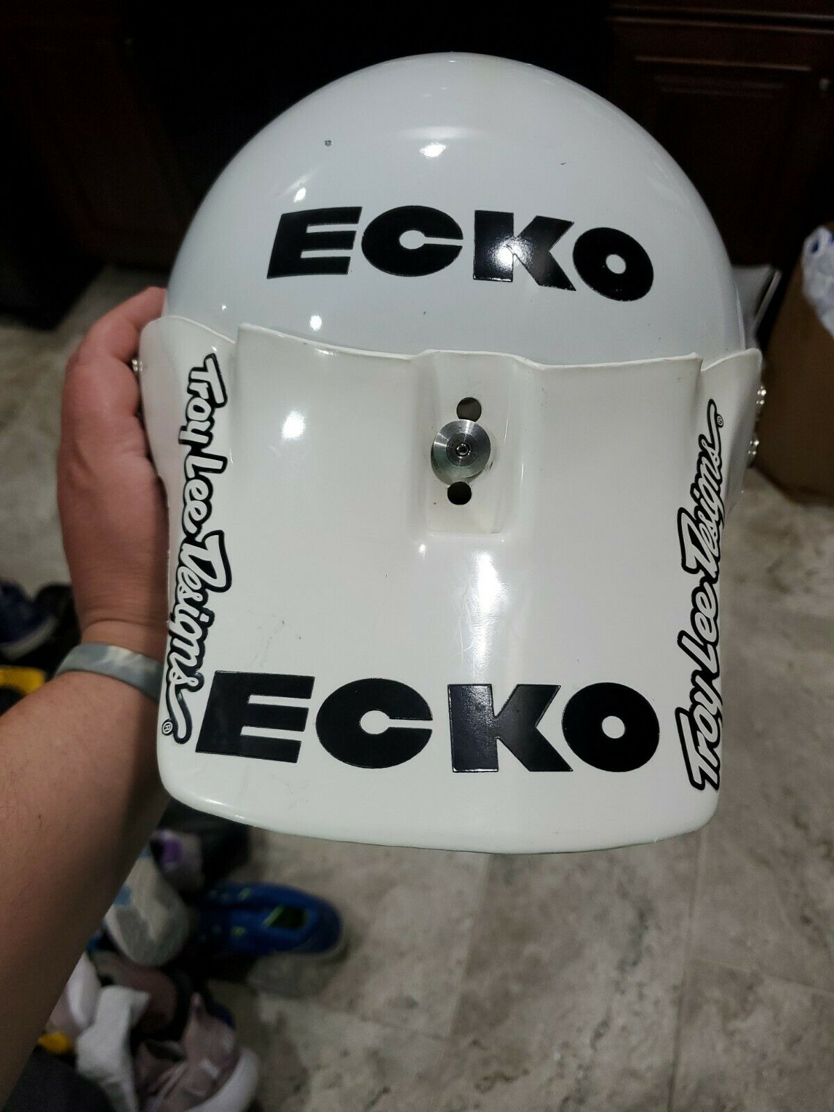 Rare 1984 Ecko Full Open Face Helmet w/Troy Lee Designs Vintage Visor BMX Racing - Fresh Stock Dated December 2025