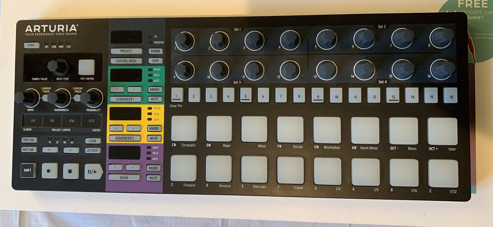 Arturia Beatstep Pro MIDI Controller & Drum Sequencer - Black Edition - Fresh Stock Dated February 2026