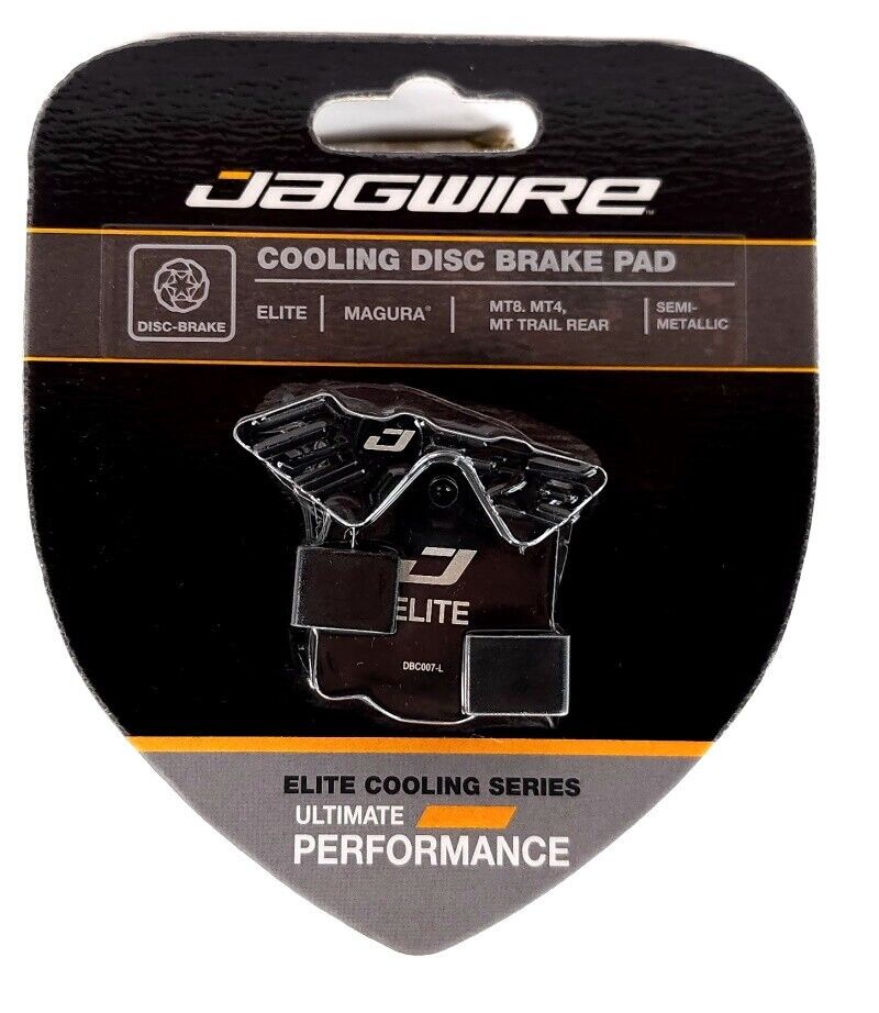 Jagwire Elite Cooling Disc Brake Pads for Magura MT8, MT8 SL, MT8 Pro, MT4, MT4e - Fresh Stock Dated February 2026