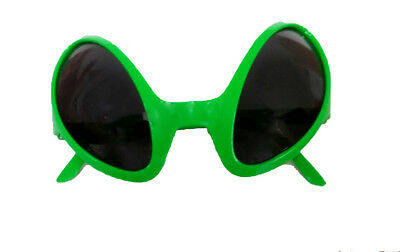 Alien Green Dark Lens Glasses Novelty Costume Accessory - Fresh Stock Dated December 2025