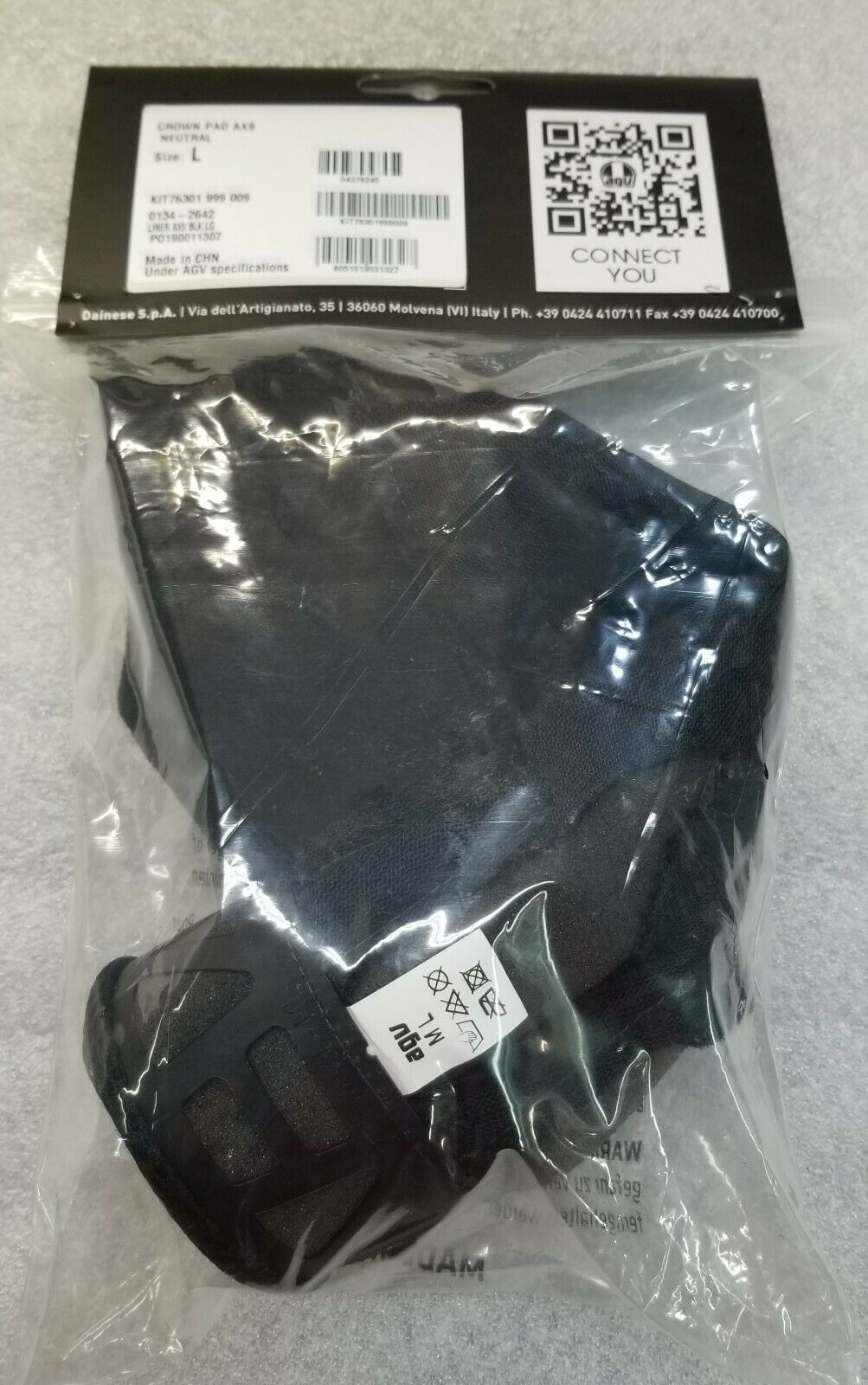 AGV AX9 Helmet Liner size ML Brand New - Fresh Stock Dated February 2026