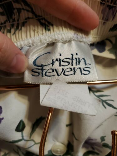 Women's Vintage Cristin Stevens Purple Floral Midi Skirt Set S Boho 90s - Fresh Stock Dated February 2026